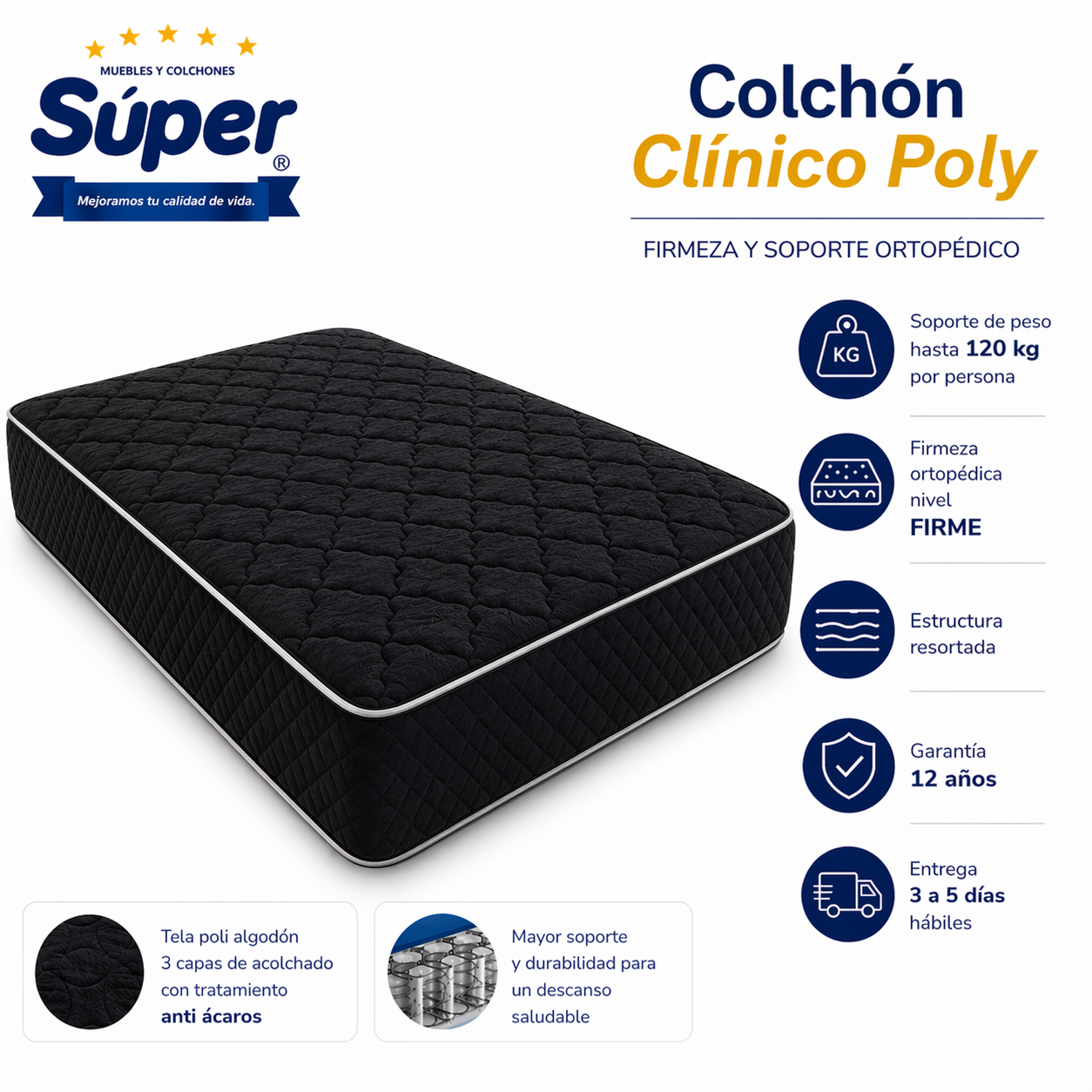 Colchón Clinico Poly
