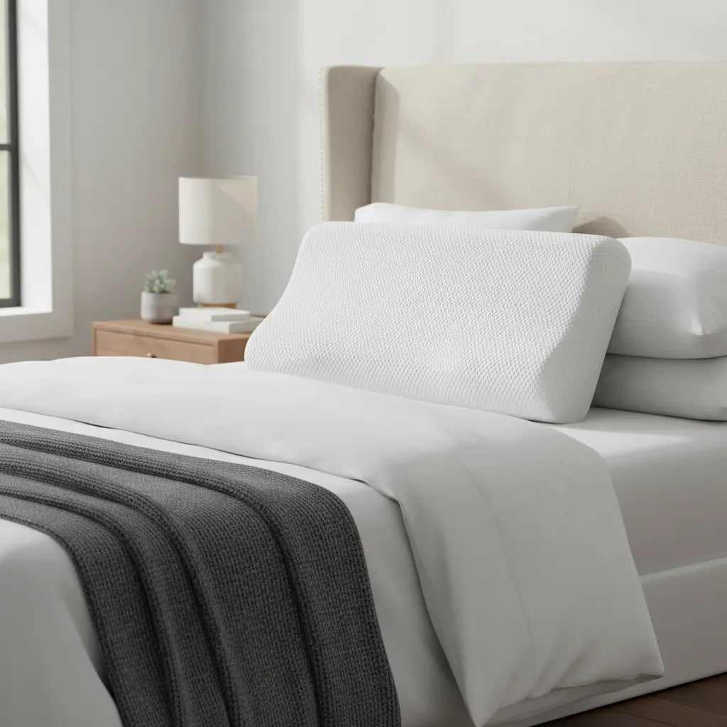 Almohada Viscoelástica Ergonomica Memory Foam 60x35x10 cm