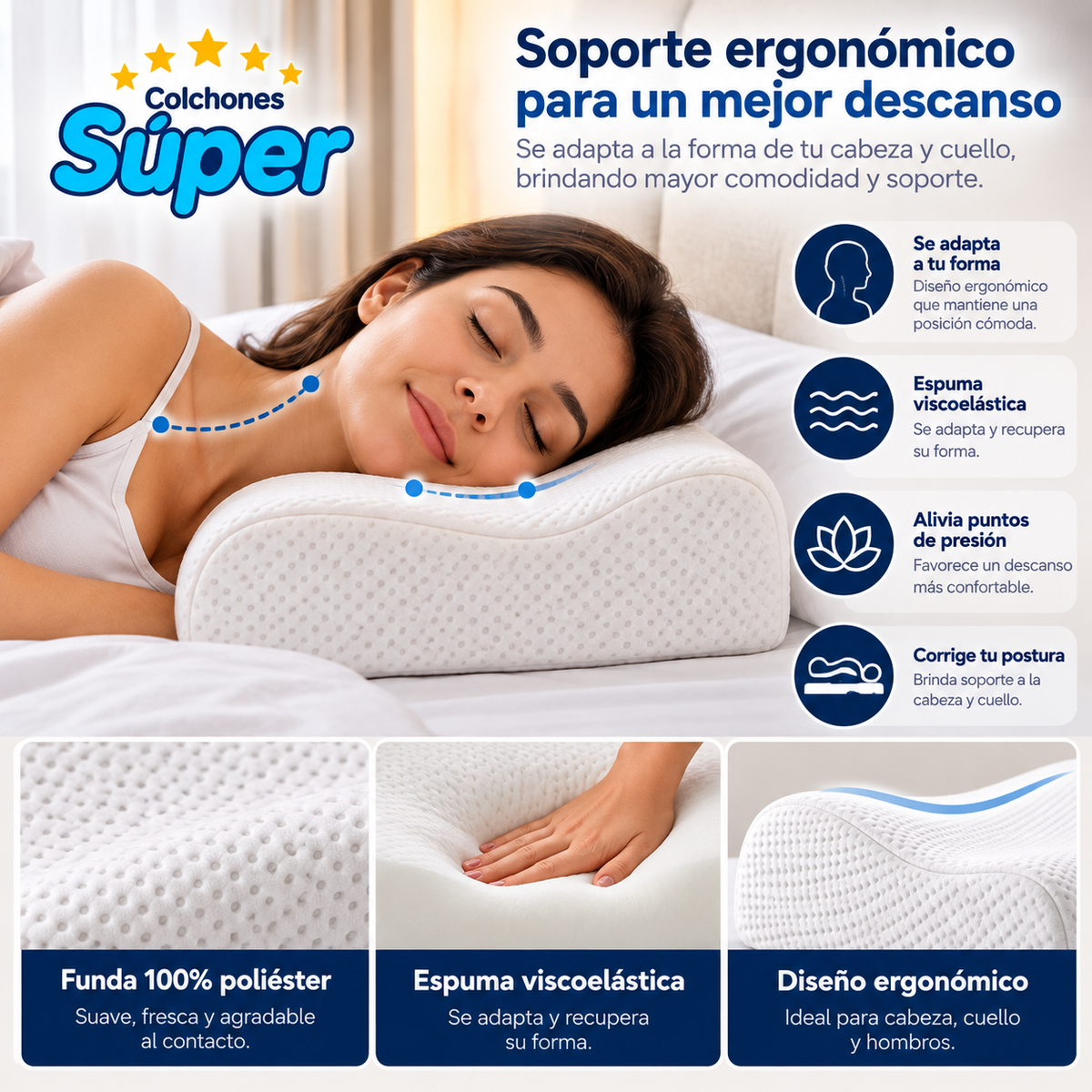ALMOHADA VIZCOELASTICA PROMO