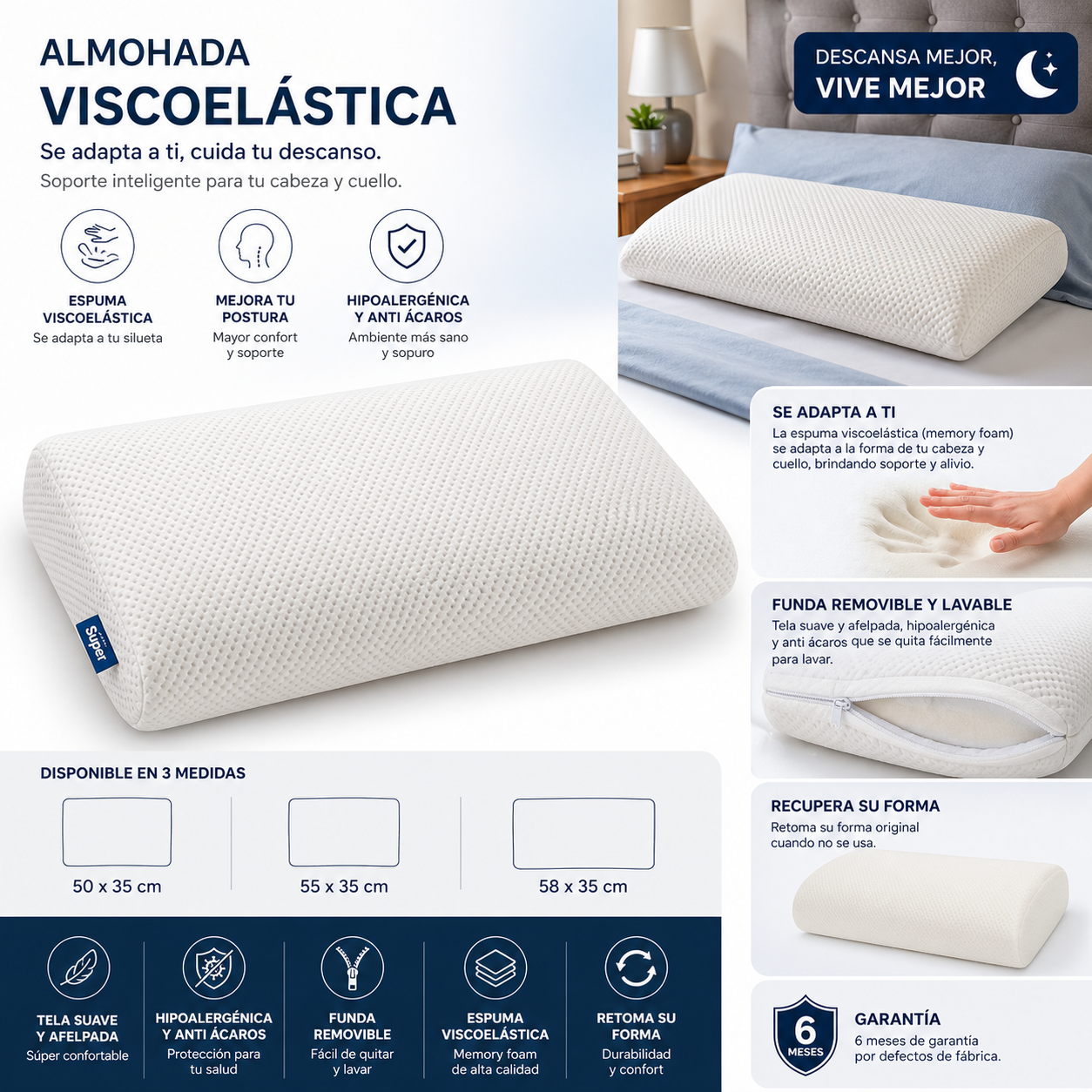 Almohada Viscoelastica