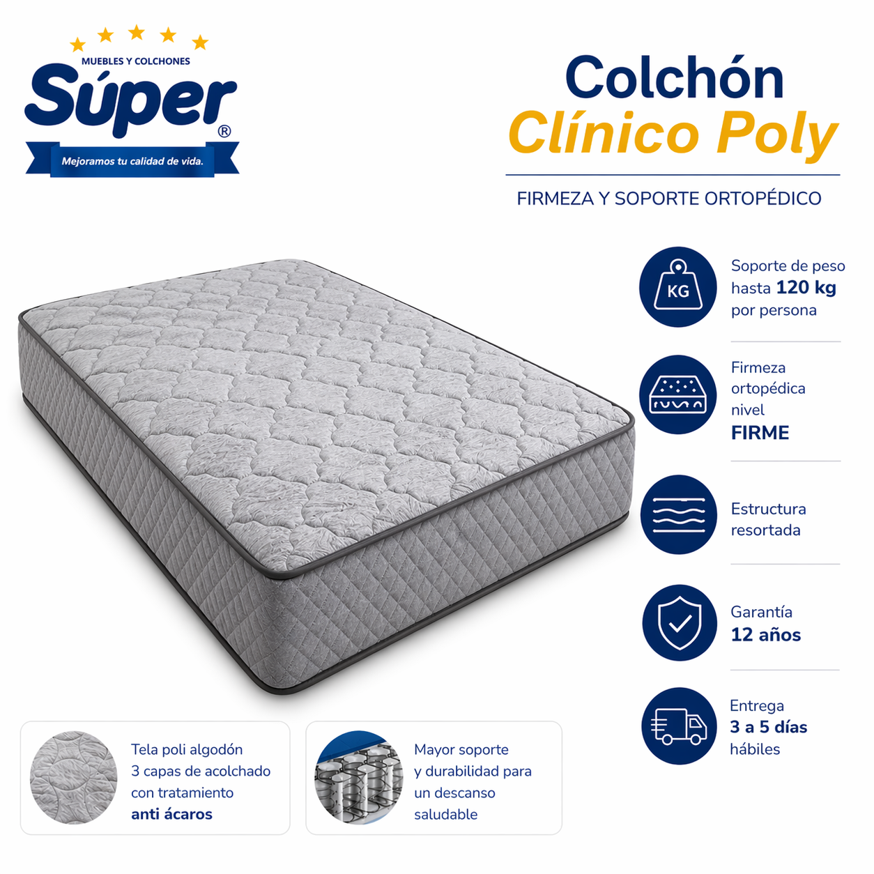 Colchón Clinico Poly