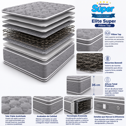 Colchón Ortopedico Elite Super Pillow