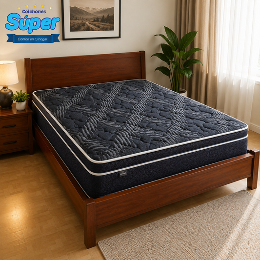 Colchon Ortopedico Pocket Pillow Top Un Lado Summer