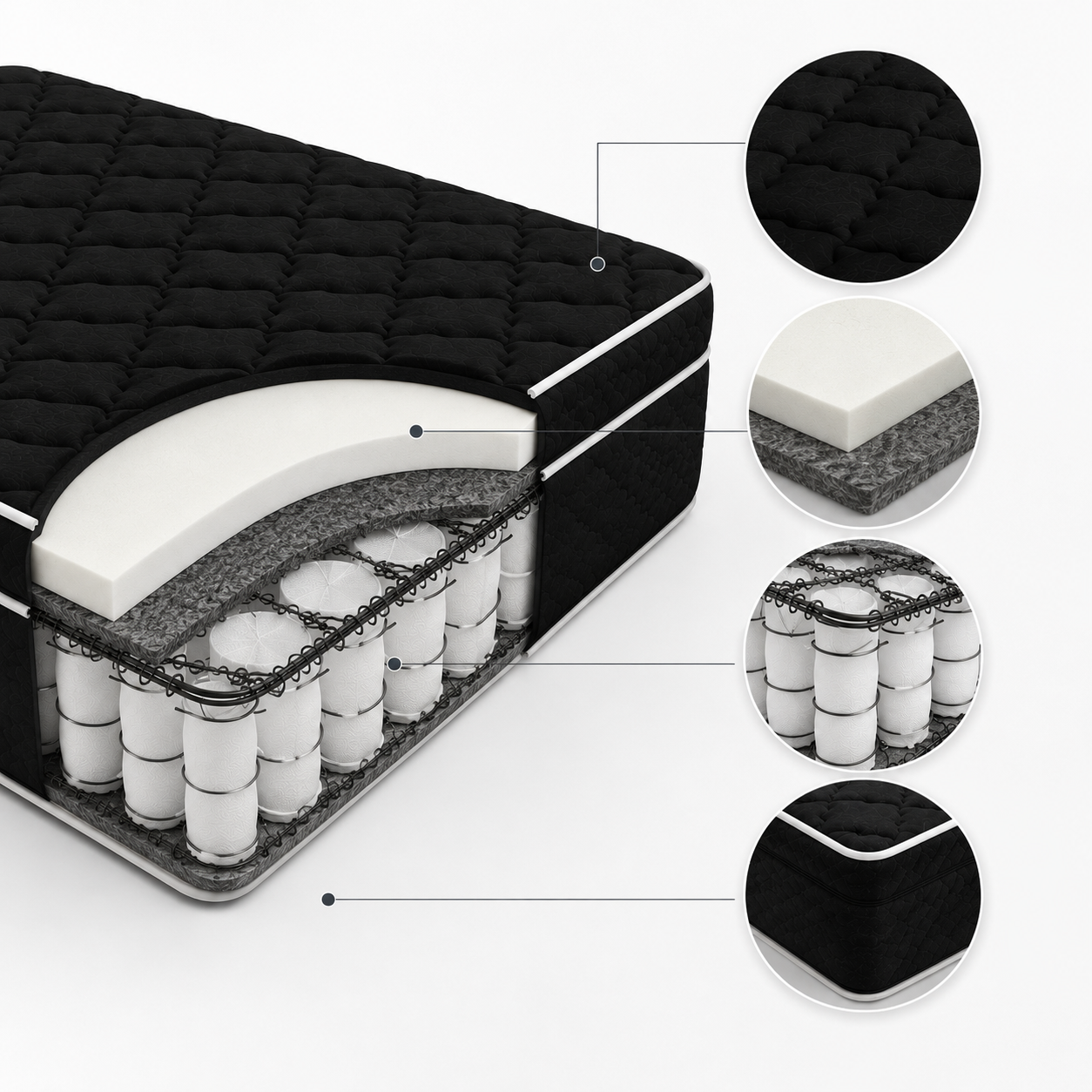 Colchón Clinico Poly Pillow Top Un Lado