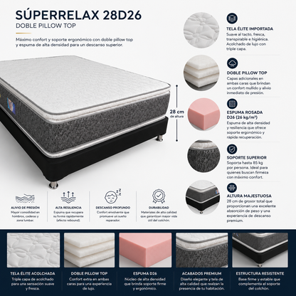 SUPERRELAX 28D26 PILLOWTOP