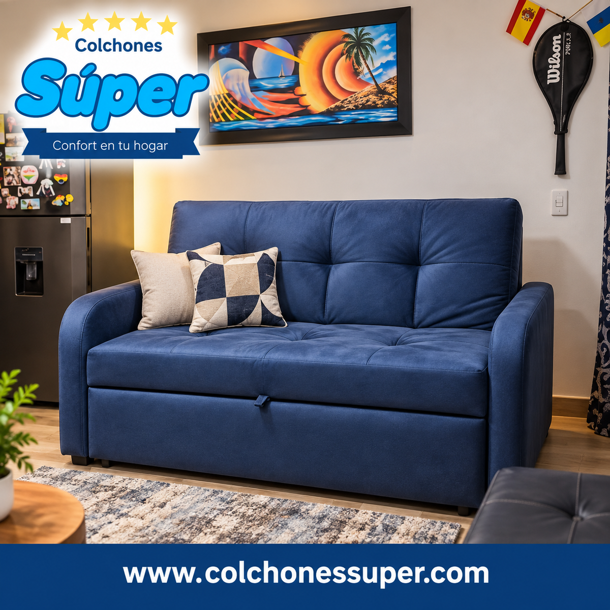 Sofacama Abatible con Brazo