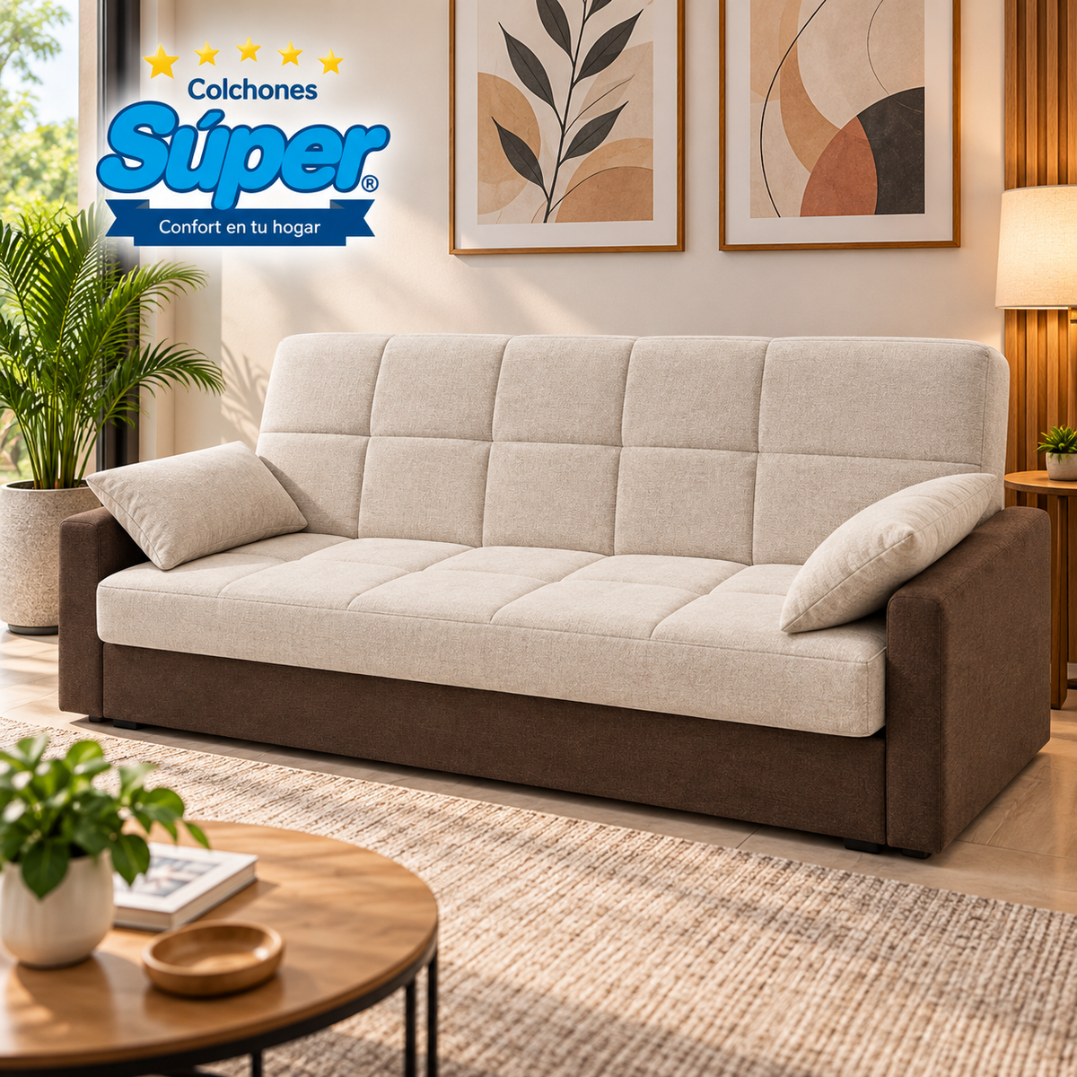 Sofacama Trifuncional con Brazo