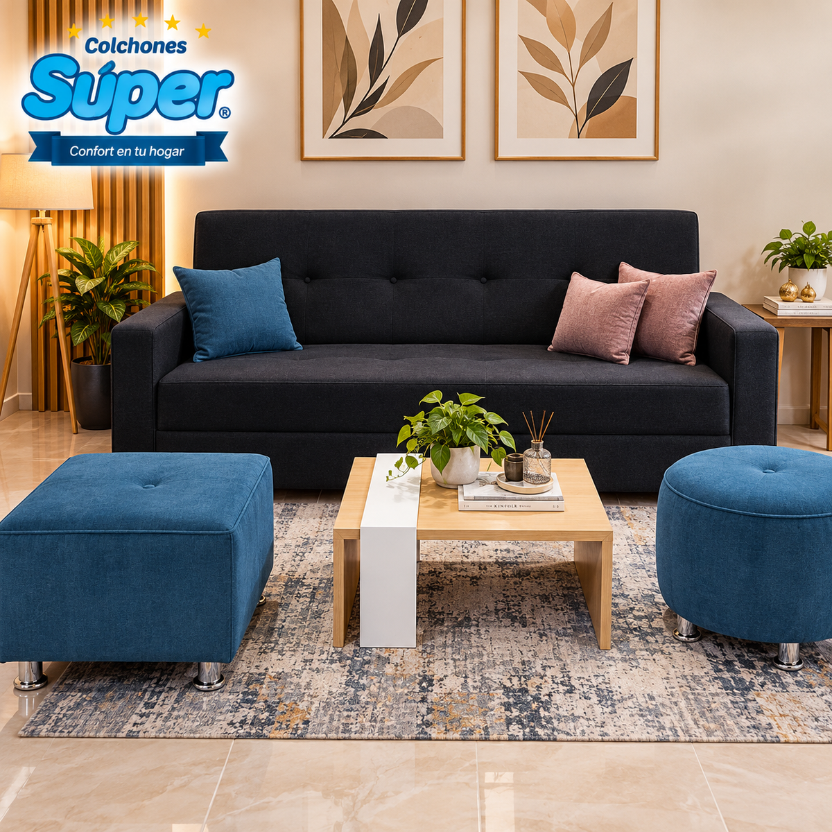 Sofacama Trifuncional con Brazo