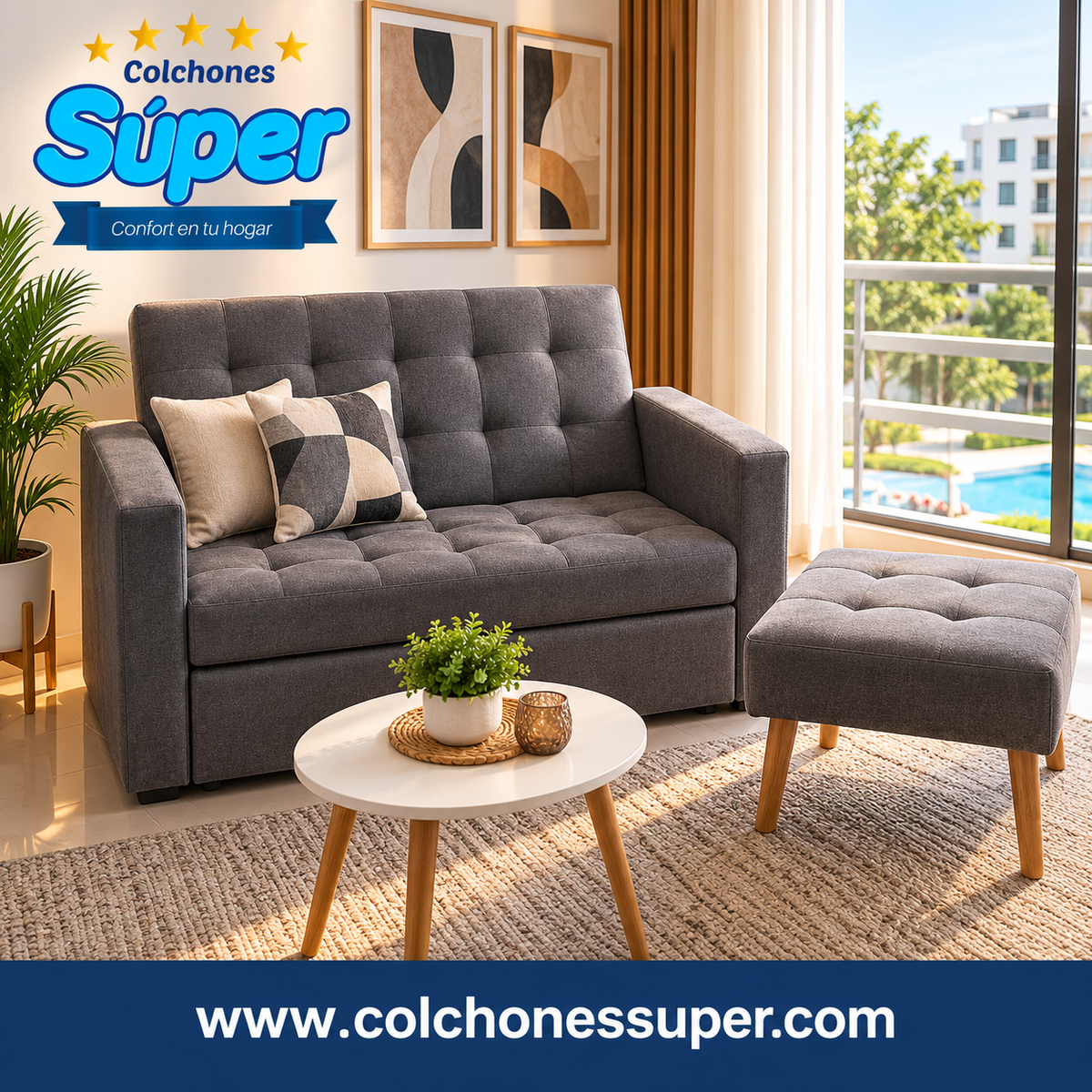 Sofacama Abatible con Brazo